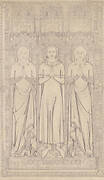 The Sepulchral Brass of Robert Braunche and His Two Wives in Saint Margaret's Church, Lynn, Norfolk, 1364