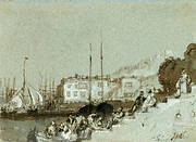 View of a Seaport East Cowes, Isle of Wight