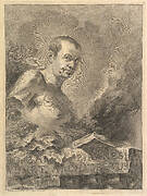 Portrait of G.B. Piranesi in imitation of an antique bust, from Opere varie di Architettura, prospetive, grotteschi, antichità; inventate, ed incise da Giambattista Piranesi Architetto Veneziano (Various Works of Architecture, perspectives, grotesques, and antiquities, designed and etched by Giambattista Piranesi, Venetian Architect)