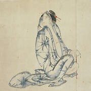 Seated courtesan