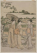 Three Women Strolling in the Countryside