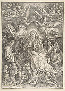 The Virgin Surrounded by Many Angels