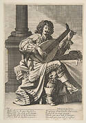 Man Singing and Playing a Lute