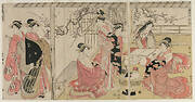 Courtesans of the Ōgiya on a Spring Outing