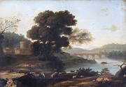 'Pastoral Landscape with the Ponte Molle, Rome'