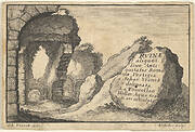 Roman Ruins, second version of title-page