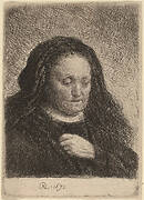 The Artist's Mother with Her Hand on Her Chest