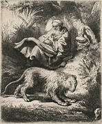 St. Jerome Reading in the Wilderness