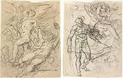 Orpheus and Eurydice (recto); Figure Studies (verso)