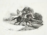 Cuirassiers Charging an Artillery Battery