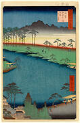 Kumano Junisha Shrine, Tsunohazu, No. 50 in One Hundred Famous Views of Edo