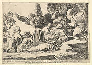 Angels Giving Fruit to the Sleeping Holy Family