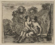 Salmacis and Hermaphrodite, from 'Game of Mythology' (Jeu de la Mythologie)