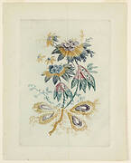 Fantastic flower motif from "Nouvelle Suitte de Cahiers de fleurs idéales"