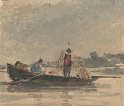 Fishermen Drawing a Net