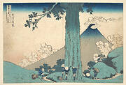 冨嶽三十六景　甲州三島越|Mishima Pass in Kai Province (Kōshū Mishima goe), from the series Thirty-six Views of Mount Fuji (Fugaku sanjūrokkei)