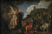 The Angel Raphael Takes Leave of Old Tobit and his Son Tobias