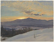 Sunset Across the Hudson Valley, Winter