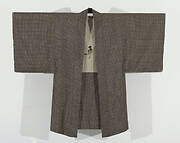 Man's haori jacket with five sparrows lining