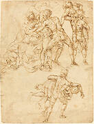 Studies for the Rape of the Sabine Women [verso]