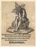 The Man of Sorrows Seated, title page of The Small Passion