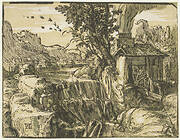 Landscape with a Waterfall