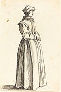 Young Woman, in Profile, Facing Right