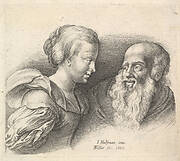 An Old Man and a Girl, after Hulsman