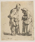 Beggar Man and Beggar Woman Conversing