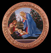 Madonna adoring the Child and little Saint John