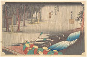 Tsuchiyama Haru no Ame|東海道五十三次之内　土山　春の雨|Spring Rain at Tsuchiyama (50th Station of the Tōkaidō)