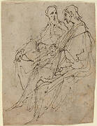 Two Seated Male Figures