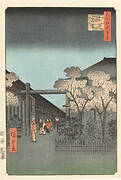 One Hundred Famous Views of Edo “Dawn Inside Yoshiwara”