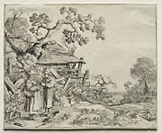 Landscape with Two Peasants Conversing