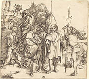 Five Soldiers and a Turk on Horseback