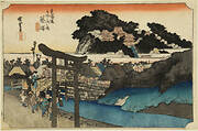 Yugyoji Temple, Fujisawa, from the series the Fifty-three Stations of the Tokaido (Hoeido edition)