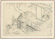 Preparatory drawing for a print in the series Hyakunin isshu uba ge etoki: Izumi Shikibu