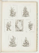 Ornament Design with Crayfish Motif, pl. 14 in Livre des Légumes [Series of Vegetable Ornament]pl. in Oeuvre de Juste-Aurèle Meissonnier