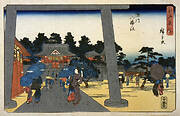 Hachiman Shrine in Fukagawa (Fukagawa Hachiman no Yashiro), from Famous Place in Edo (Edo Meisho)