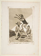 Plate 67 from 'Los Caprichos': Wait till you've been anointed (Aguarda que te unten.)