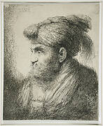 Bearded Man Wearing a Turban