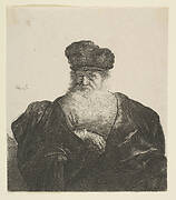 Old Man with Beard, Fur Cap, and Velvet Cloak