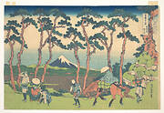 冨嶽三十六景　東海道保土ケ谷|Hodogaya on the Tōkaidō (Tōkaidō Hodogaya), from the series Thirty-six Views of Mount Fuji (Fugaku sanjūrokkei)