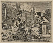 Vertumnus and Pomona, from 'Game of Mythology' (Jeu de la Mythologie)