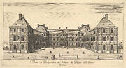 View and Perspective of the inside of the Palais d'Orleans, from 'Various views of remarkable places in Italy and France' (Diverses vues d'endroits remarquables d'Italie et de France)