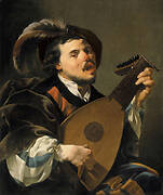 The singing lute player