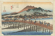 Fifty-Three Stations of the Tokaido Hoeido Edition “Keishi (Great Sanjo Bridge)”