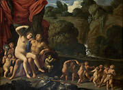 Mars and Venus with a Circle of Cupids and Landscape