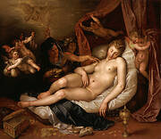 The Sleeping Danae Being Prepared to Receive Jupiter