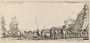 Soldiers Overseeing Embarkation